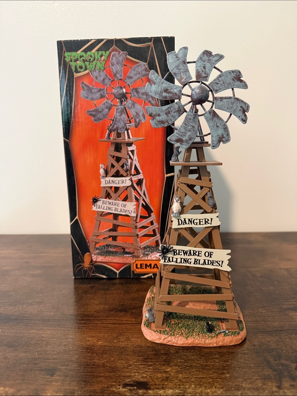 Lemax Spooky Town Spooky Windmill Halloween Village Decor Table Accent #03508